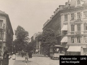 Falkoner Allé set fra Allégade ca. 1890.jpg